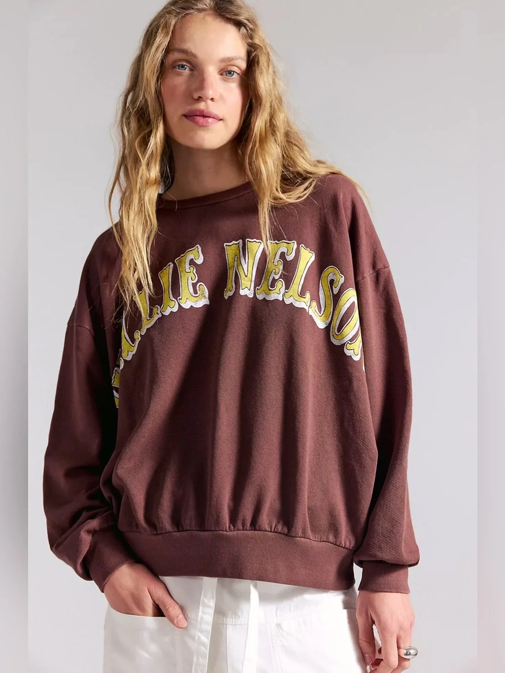NWT Daydreamer Willie Nelson Pullover Sweatshirt Free People - Picture 3 of 7